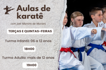 Desporto oferece aulas gratuitas de Karatê