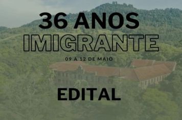 Prazo de inscrição para espaços na Festa de 36 anos de Imigrante termina hoje