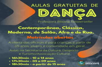 Aulas de dança para a comunidade