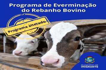 Agricultura tem novo Programa de Everminação do Rebanho Bovino