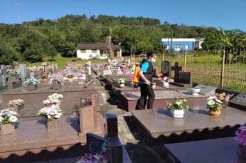 Larvicida foi aplicado em cemitérios em Imigrante