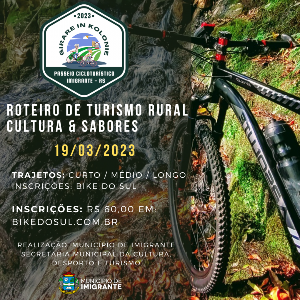 Imigrante realiza passeio Cicloturístico “Girare in Kolonie”