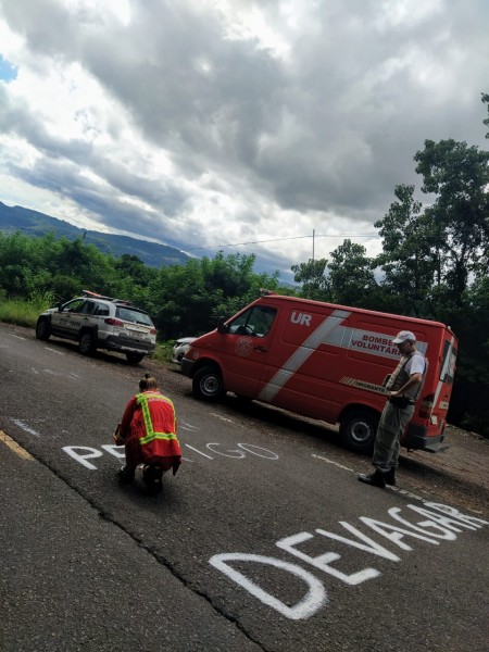 Bombeiros, Brigada  e Prefeitura alertam motoristas