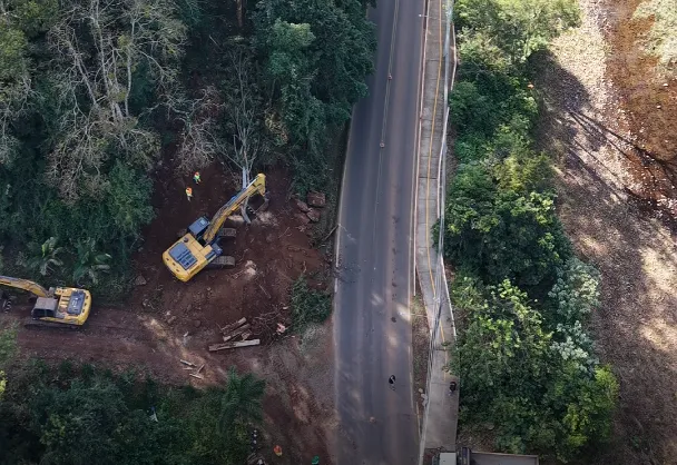 Obras no Perau: reconstrução de ciclovia e rodovia recebe investimento de R$ 3,7 milhões