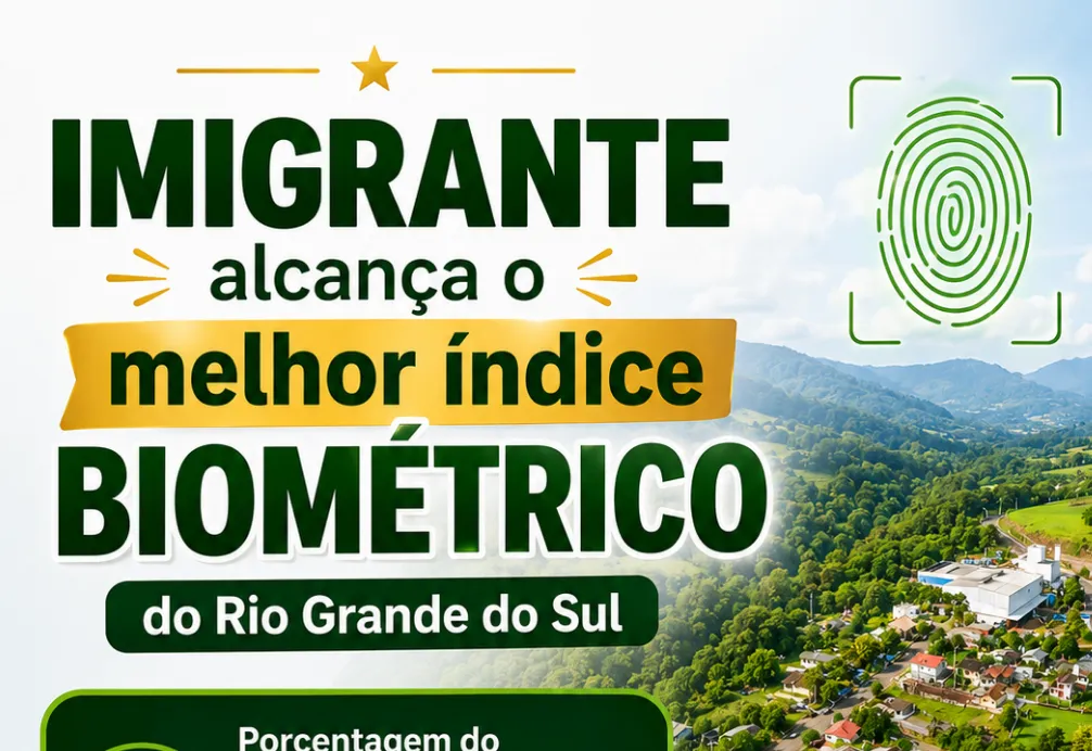 Imigrante alcança o melhor índice biométrico do Rio Grande do Sul